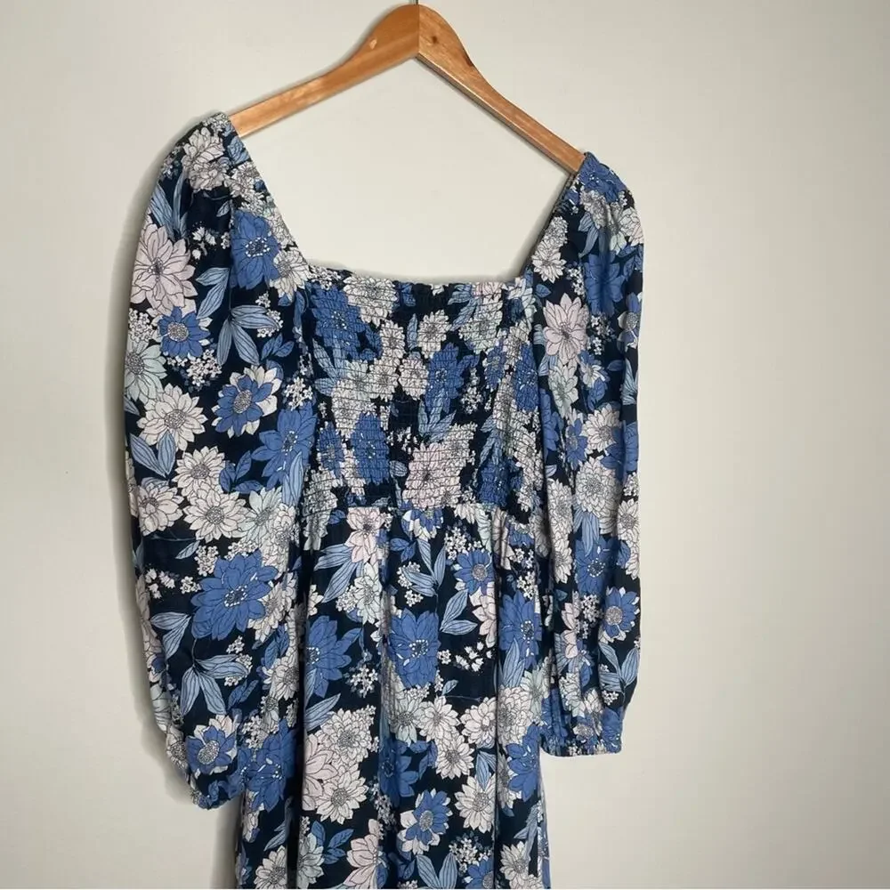 J. Crew Linen Daydream Dress in Zinnia Floral M